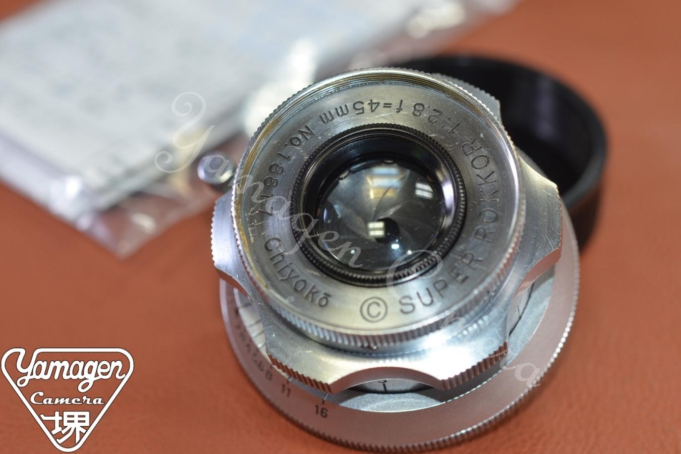 千代田光学 SUPER ROKKOR C 45mm F2.8 整備済 通称:梅鉢 【LEICA Lマウントレンズ】