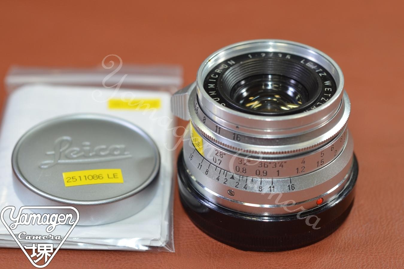 【希 少】LEICA SUMMICRON M 35mm F2 8枚玉 GERMANY 整備済 【199万台1963年製】