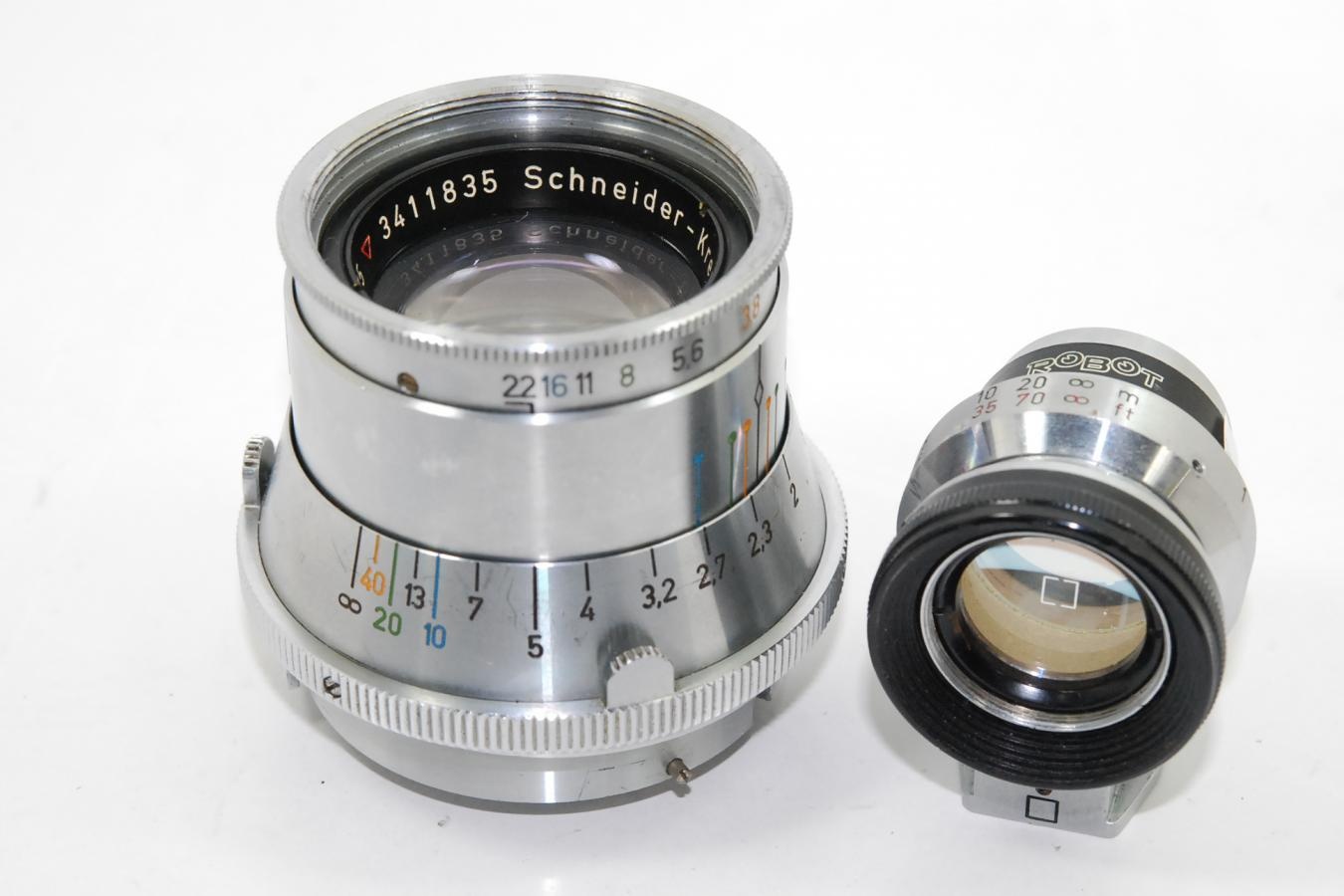 【希 少】 ROBOT ROYAL用Tele-Xenar 75mm F3.8 【純正ファインダー付】