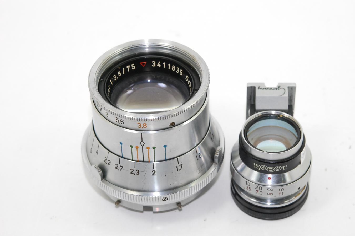 【希 少】 ROBOT ROYAL用Tele-Xenar 75mm F3.8 【純正ファインダー付】