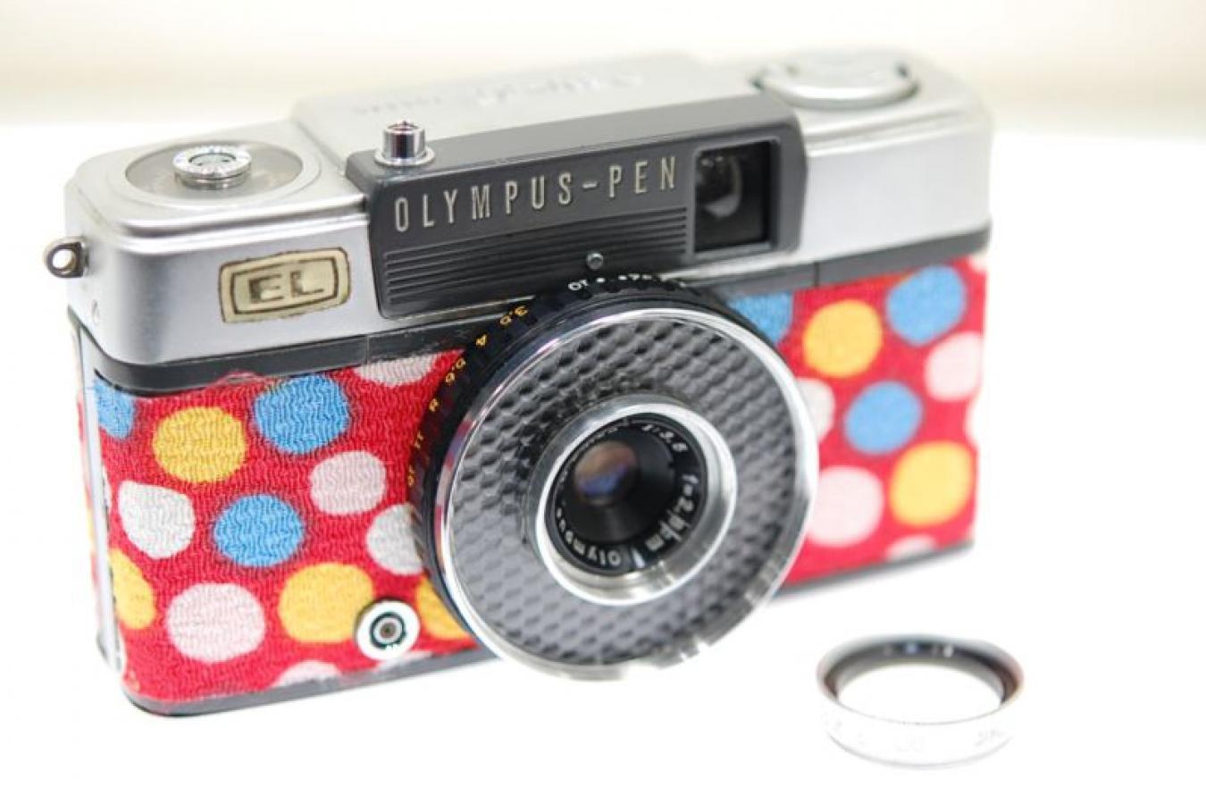 【リメイクカメラ】 オリンパス PEN-EE 【モルト交換済 マルミ製22.5mmUVフィルター付】