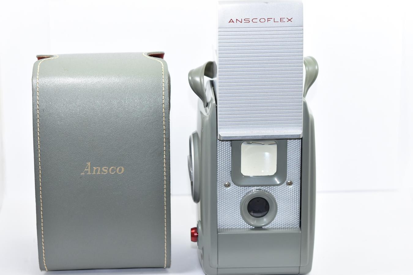 【希 少】 ANSCOFLEX 【純正専用フラッシュガン、電球3個、ケース付】
