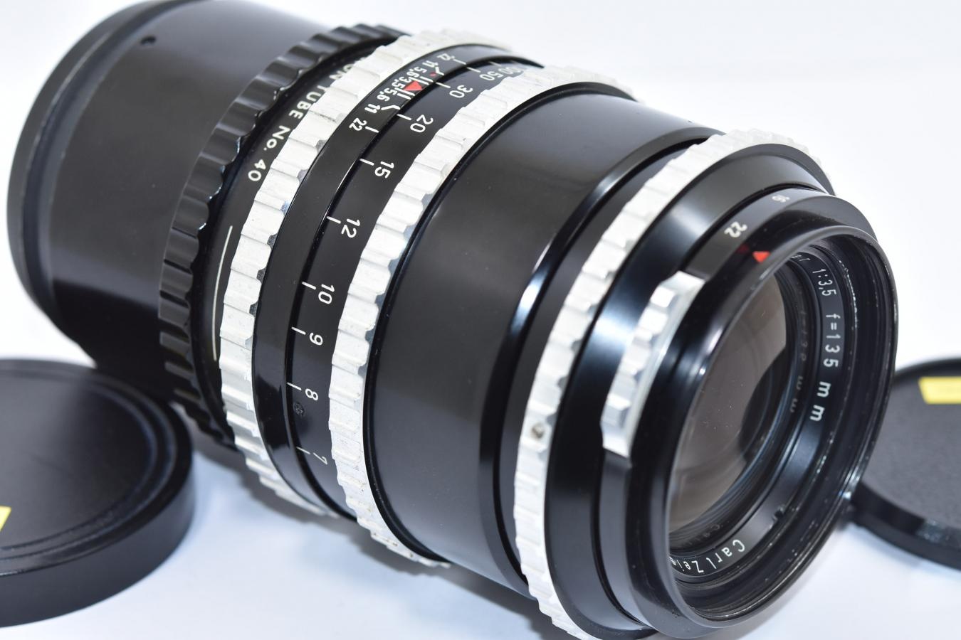 【希 少】 Carl Zeiss Sonnar 135mm F3.5 【HASSELBLAD製EXTENSION TUBE No40付 HASSELBLAD 1000F/1600F用】