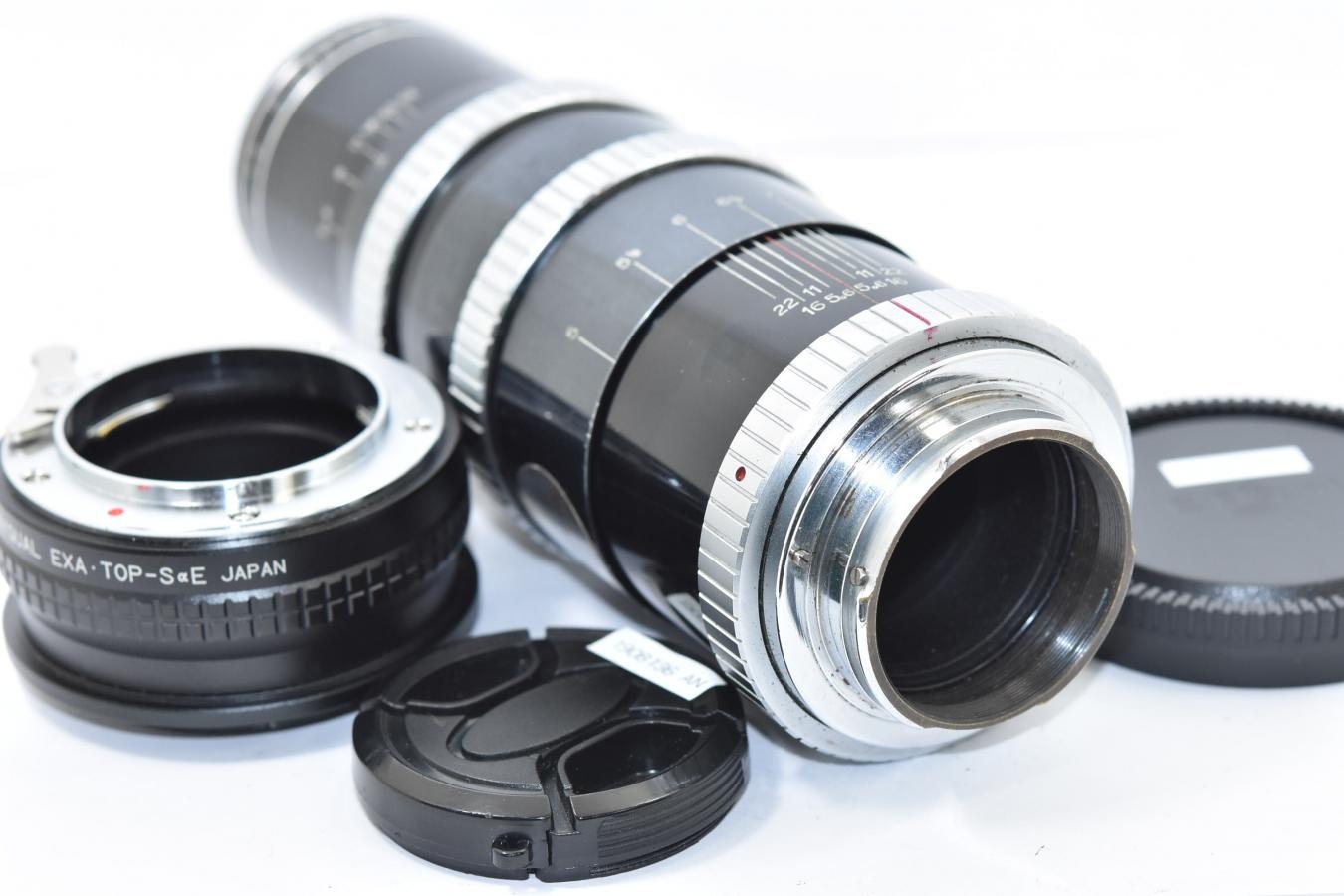 【希 少】 P.ANGENIEUX PARIS F.135 1:3.5 TYPE Y2 【RAYQUAL製エキザクタマウント→ソニーEマウント変換アダプター付】