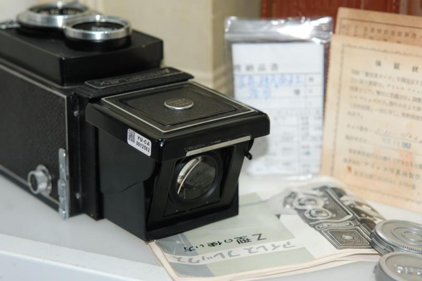 アイレスフレックス Z OH済、純正ケース、元箱付一式 【オリンパスズイコーF.C. 7.5cm F3.5レンズ搭載】