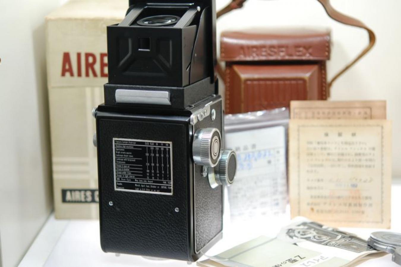 アイレスフレックス Z OH済、純正ケース、元箱付一式 【オリンパスズイコーF.C. 7.5cm F3.5レンズ搭載】