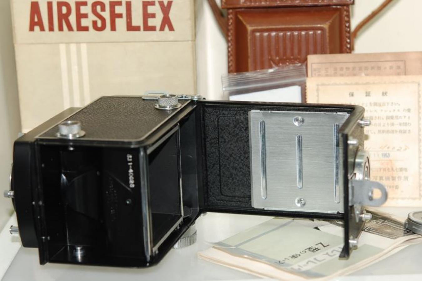 アイレスフレックス Z OH済、純正ケース、元箱付一式 【オリンパスズイコーF.C. 7.5cm F3.5レンズ搭載】