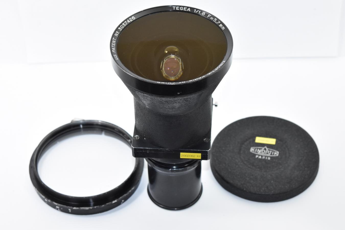 【希 少】 KINOPTIK PARIS TEGEA 5.7mm F1.8 ARRIFLEX 【純正フィルター付 純正カラーフィルター内蔵】