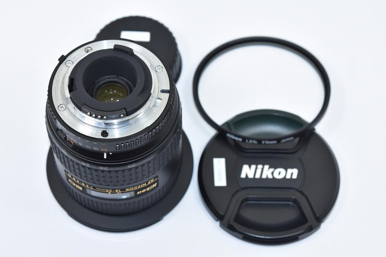 AF NIKKOR 18-35mm F3.5-4.5D ED 【純正77mm L37cフィルター付】