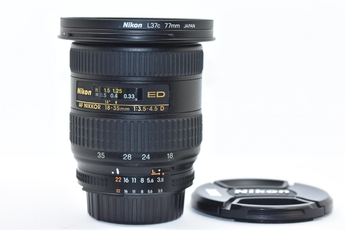 AF NIKKOR 18-35mm F3.5-4.5D ED 【純正77mm L37cフィルター付】