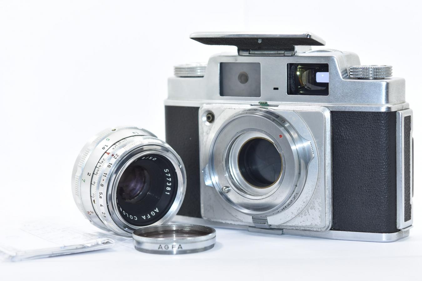 【希 少】 Agfa AMBI SILETTE COLOR-SOLINAR 50/2.8付 【整備済 純正フィルター付】