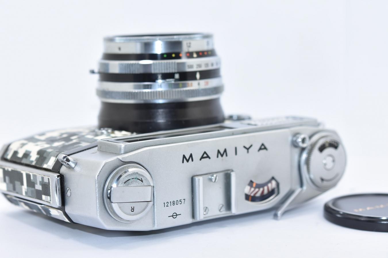 【リメイクカメラ】 MAMIYA 35 ルビー モルト交換済 【MAMIYA-SEKOR T 48/1.8レンズ搭載】