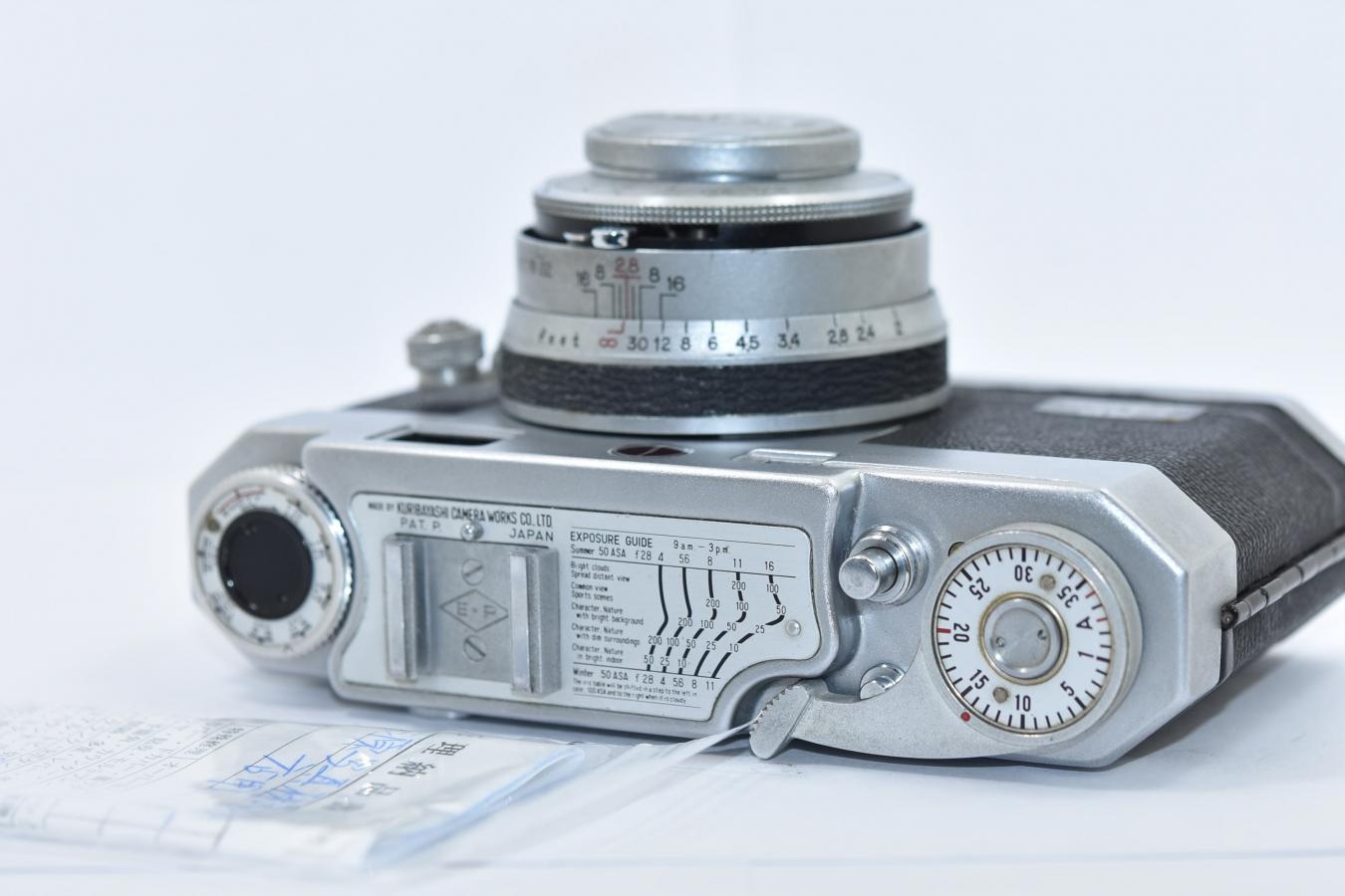 【希 少】 栗林工業 Petri 35 E・Pマーク入り 整備済 【A.C. Orikkor 4.5cm F2.8 レンズ搭載】