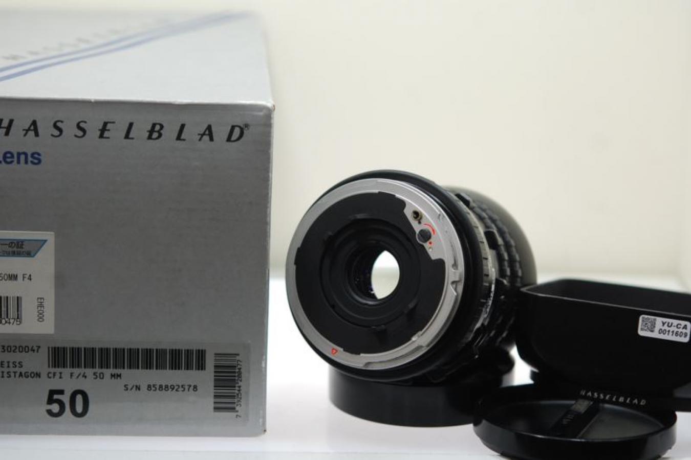 ハッセルブラッド CFi ディスタゴン 50mm F4 T* 純正フード、元箱付一式 【☆マーク入り正規品】