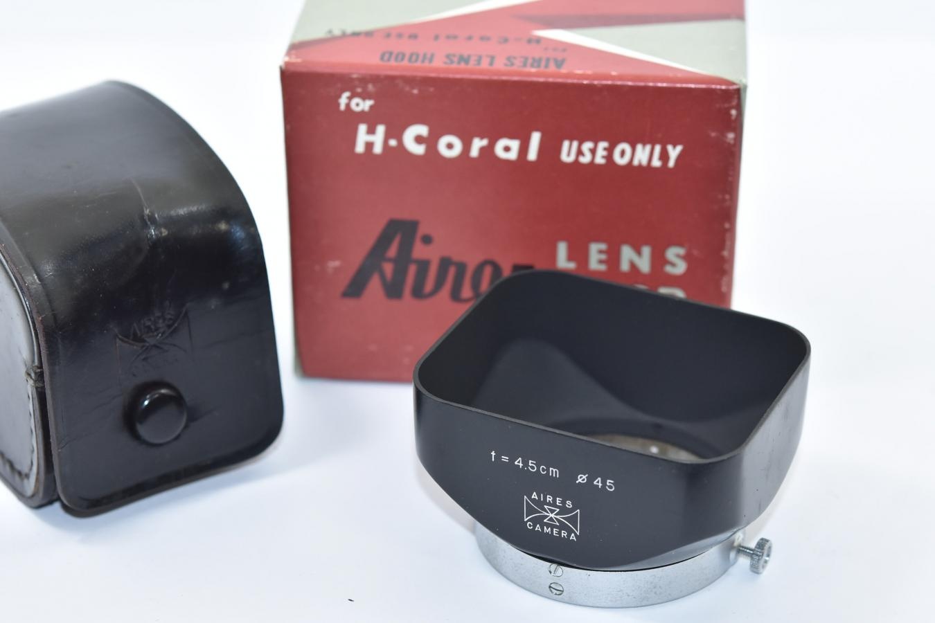 【希 少】Aires LENS HOOD for H・Coral USE ONLY 元箱付 【アイレス45/2.4用角型メタルフード】