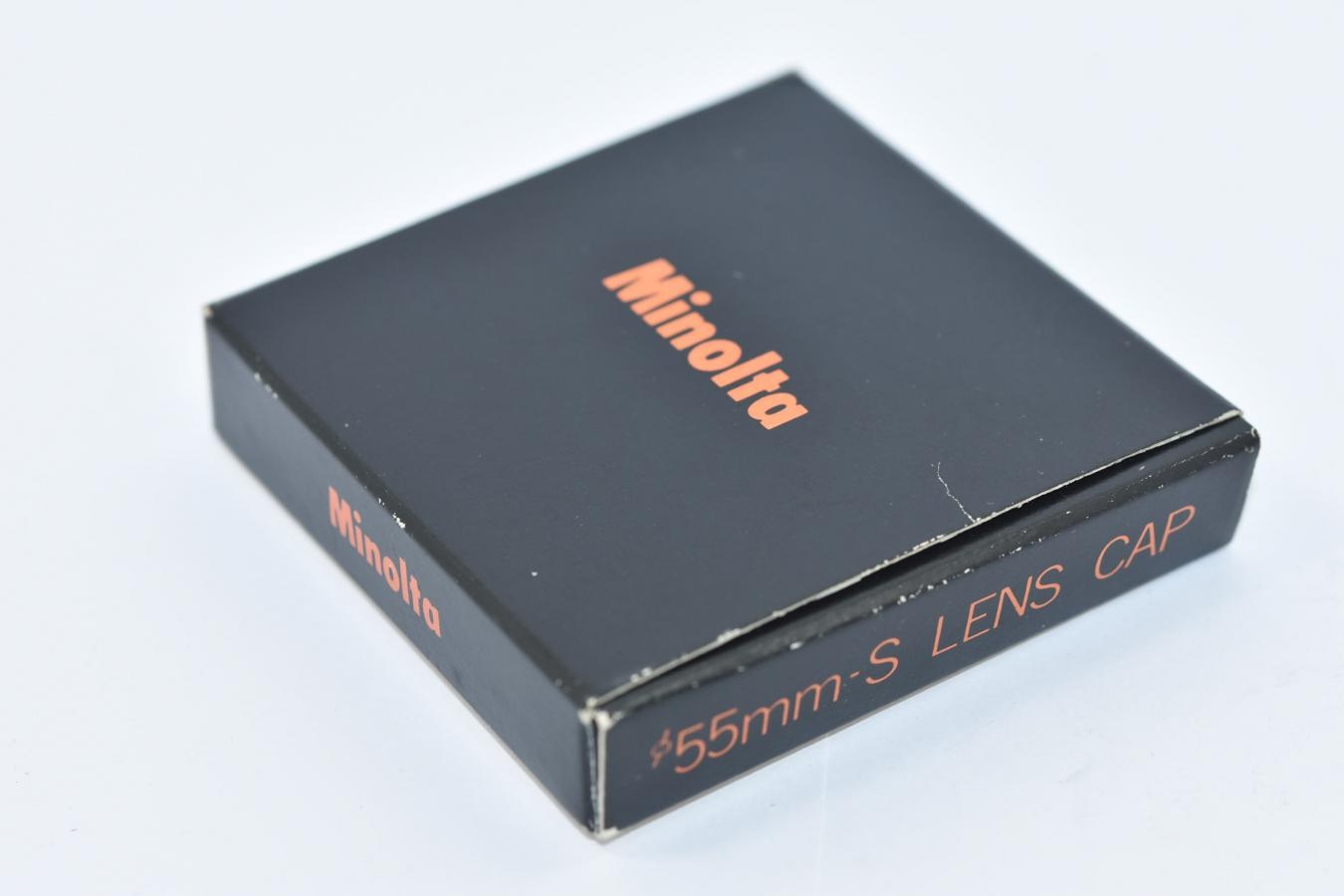 【希 少】Minolta 55MM-S LENS CAP 元箱付