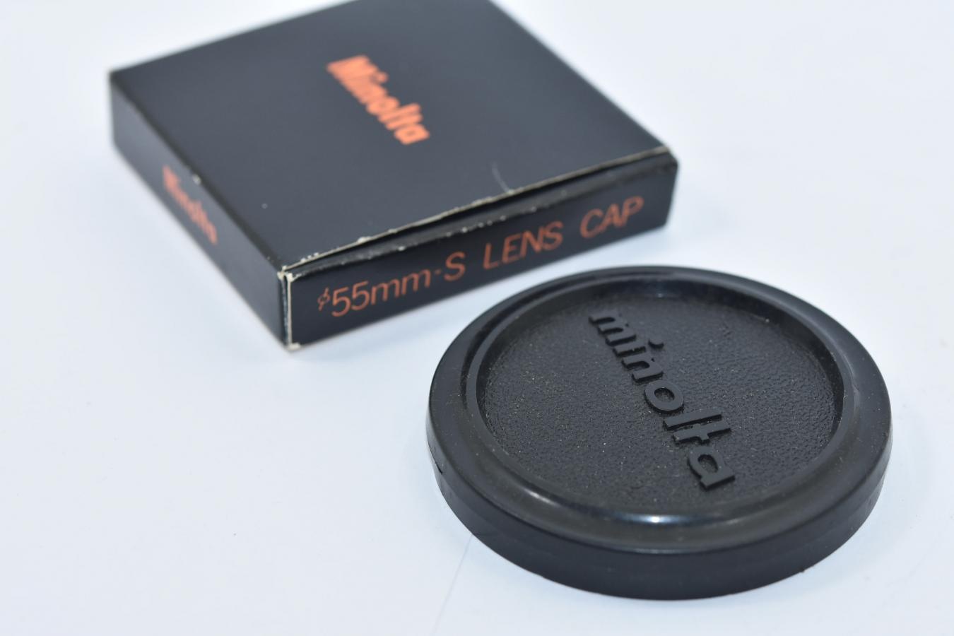 【希 少】Minolta 55MM-S LENS CAP 元箱付