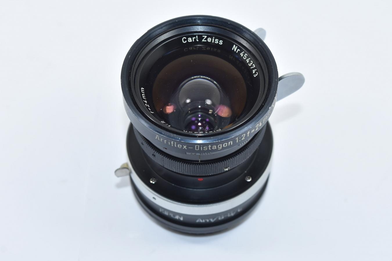 【希 少】Carl Zeiss Arriflex-Distagon 24mm F2 T2.2 ARRIFLEX STD 【KIPON製 Arri/S-S/Eマウントアダプター付】