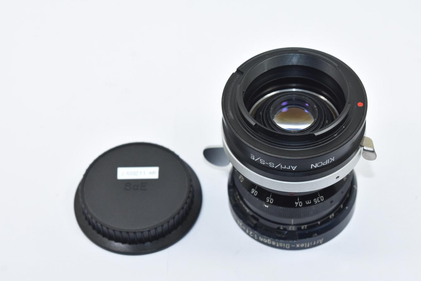 【希 少】Carl Zeiss Arriflex-Distagon 24mm F2 T2.2 ARRIFLEX STD 【KIPON製 Arri/S-S/Eマウントアダプター付】