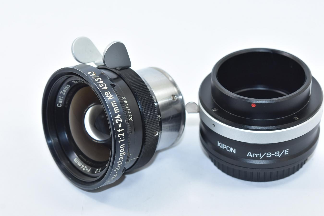 【希 少】Carl Zeiss Arriflex-Distagon 24mm F2 T2.2 ARRIFLEX STD 【KIPON製 Arri/S-S/Eマウントアダプター付】