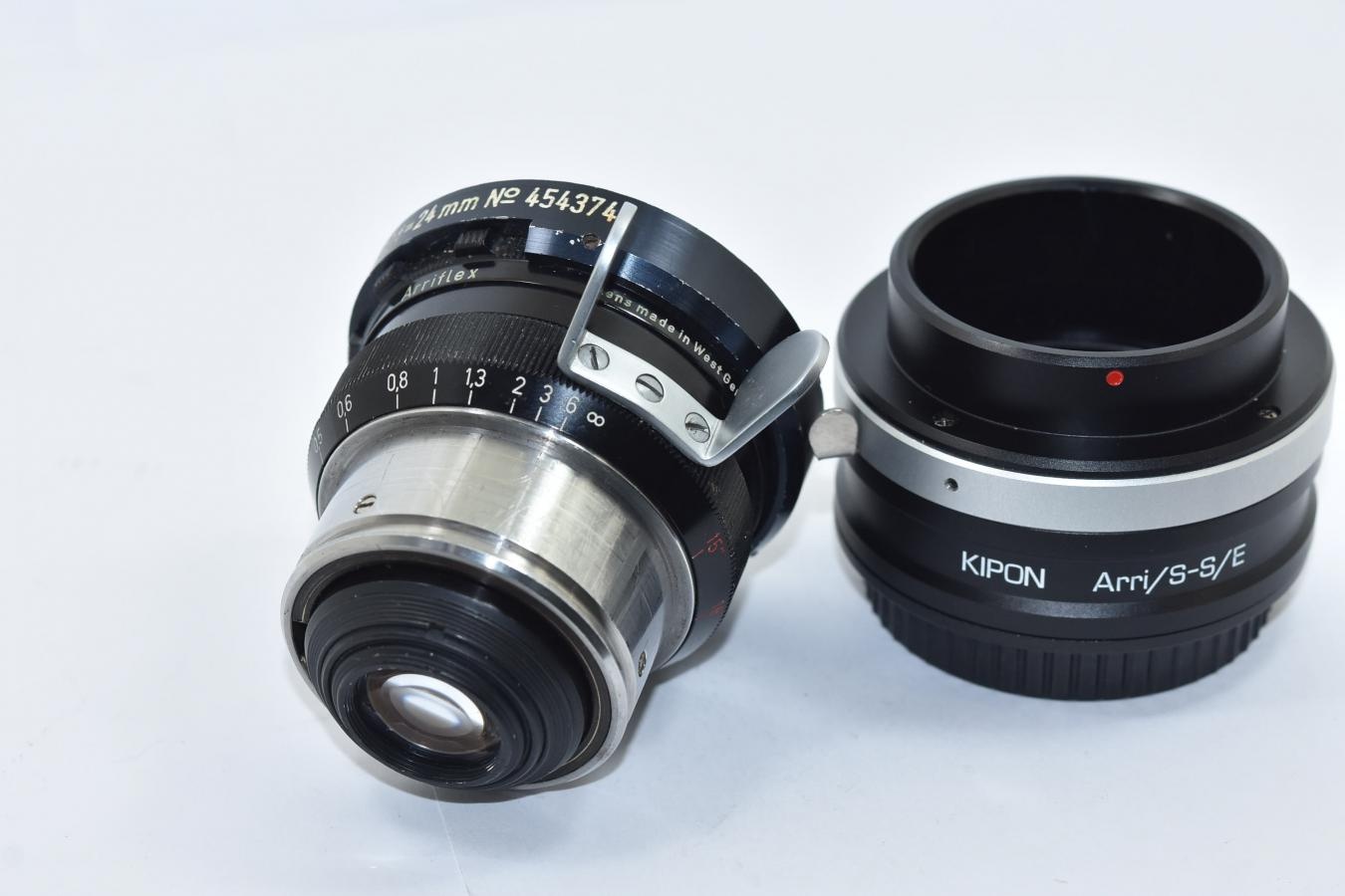 【希 少】Carl Zeiss Arriflex-Distagon 24mm F2 T2.2 ARRIFLEX STD 【KIPON製 Arri/S-S/Eマウントアダプター付】