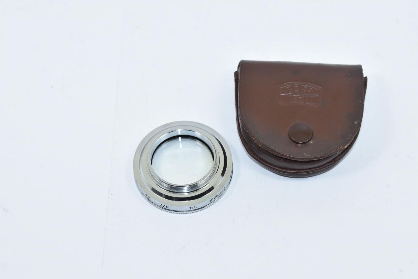 【希 少】Zeiss Ikon 342 Contapol 3× S27 純正本革ケース付 【27mm口径フィルター】