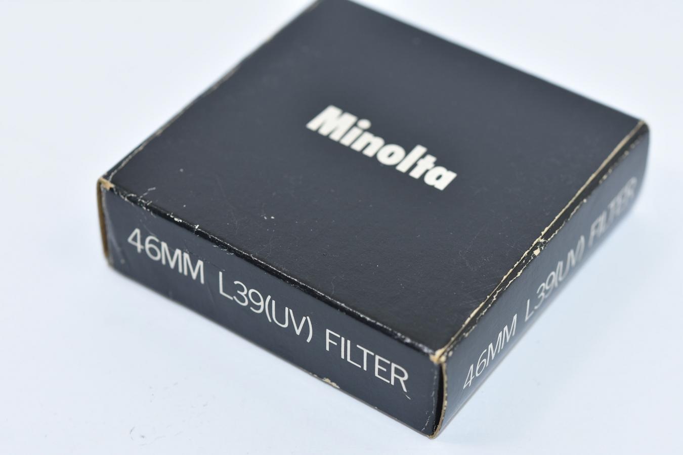 【希 少 未 使 用】Minolta 46mm L39(UV)FILTER